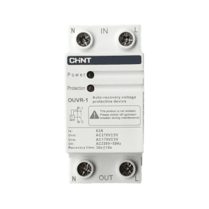Over Under Voltage Relay 80A 1P+N Bottom Entry